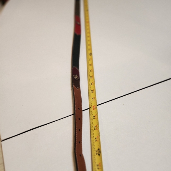 Rolfs Brown Leather Belt with Gold Buckle - Picture 9 of 11